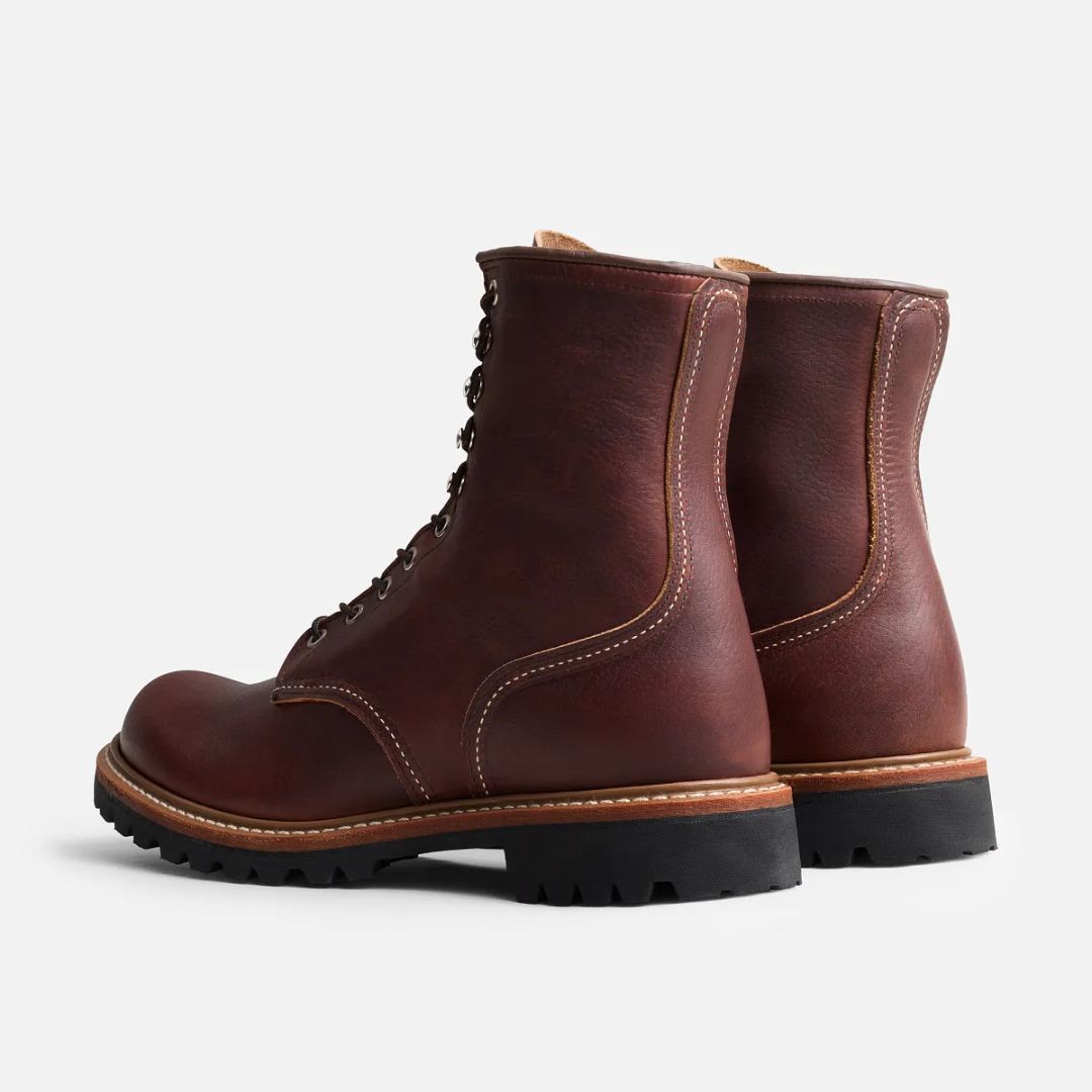 Men's Logger Leather Boot in Briar - 4585