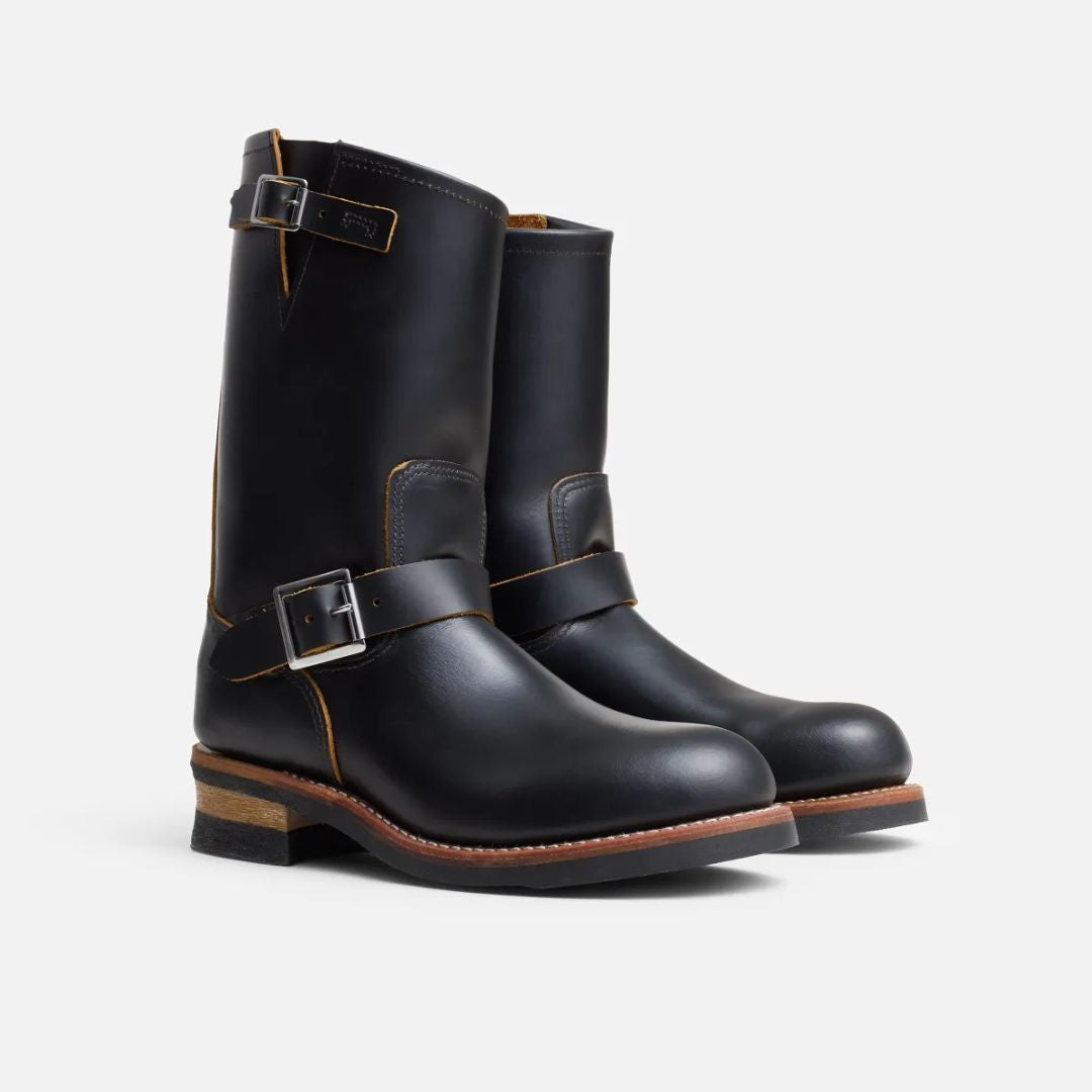 Men's Engineer in Black Klondike Leather - 2966