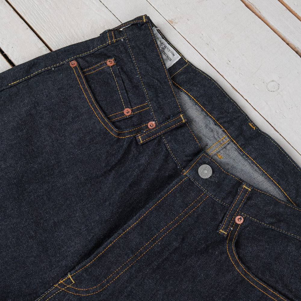 SD-101 Silm Straight Jeans, unsanforized, one wash
