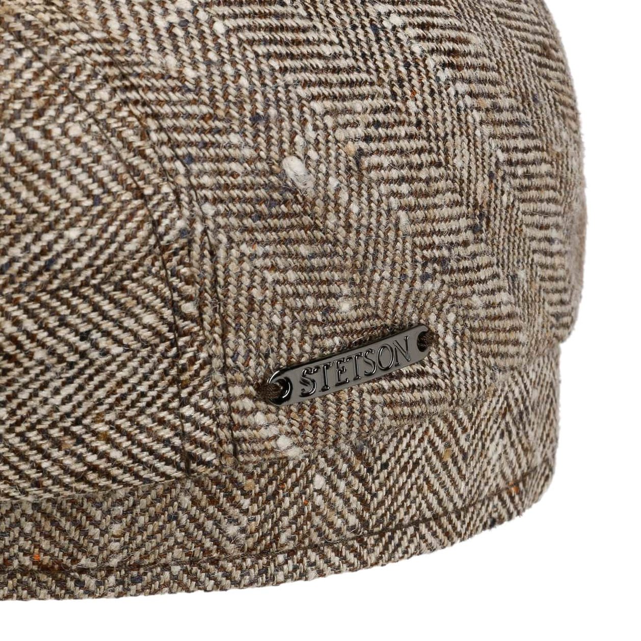 Tweed Herringbone Driver Flatcap