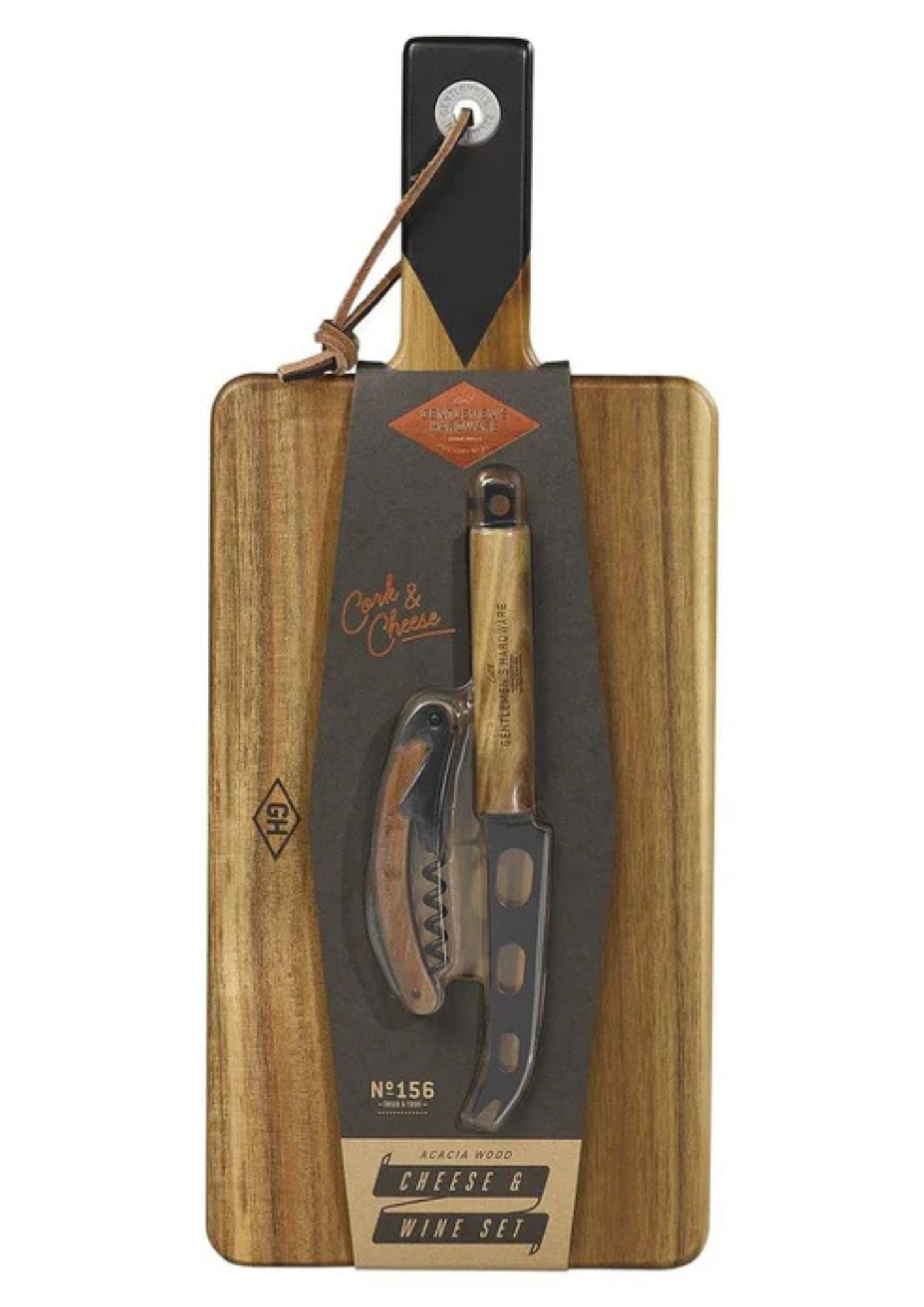 Cheese Board and Knife Set with Wine Opener #156