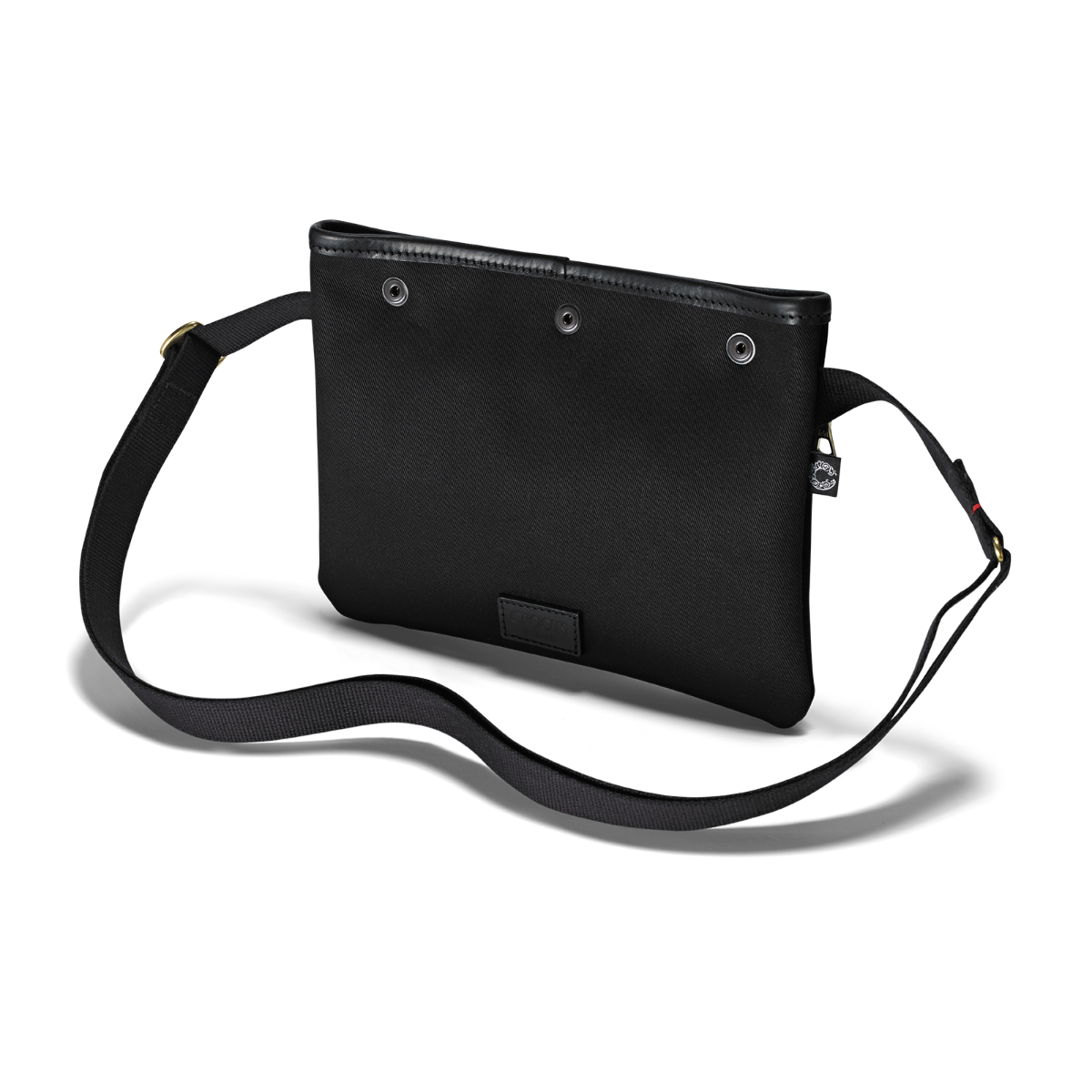 Canvas Sacocht Umhängetasche - BLACK