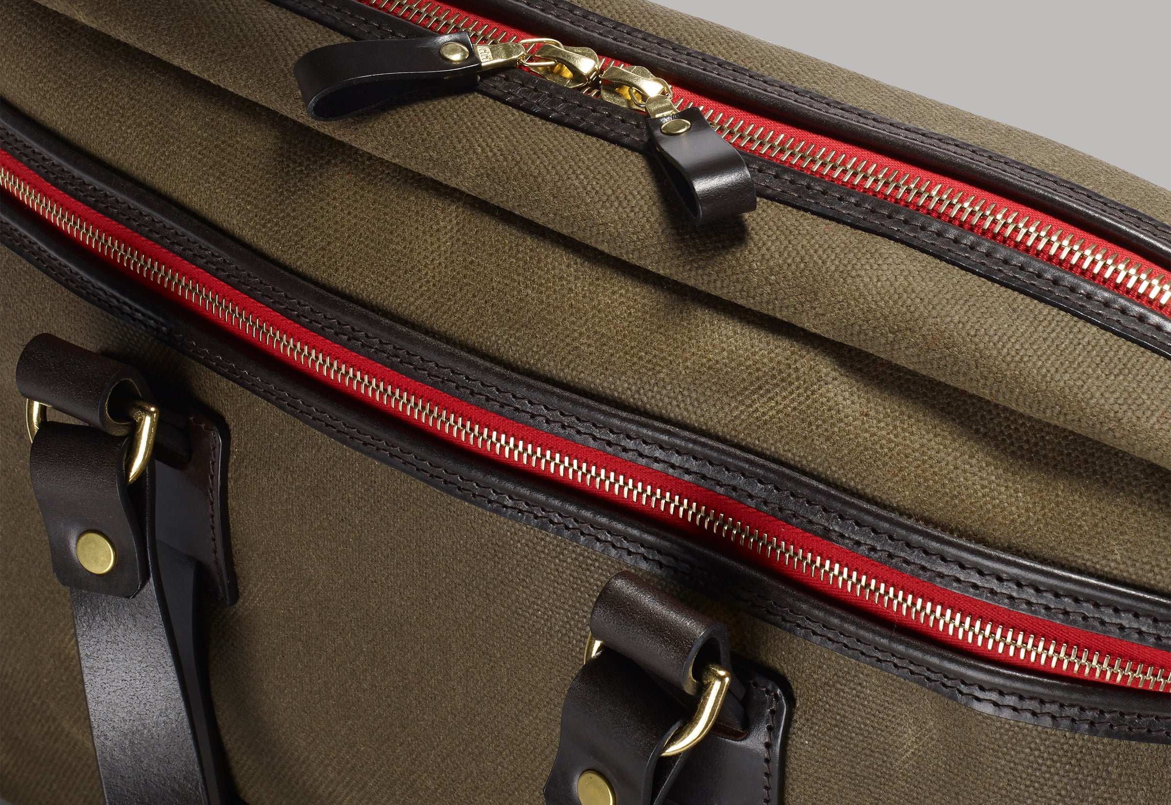 Vintage Canvas Laptop Bag - Olive