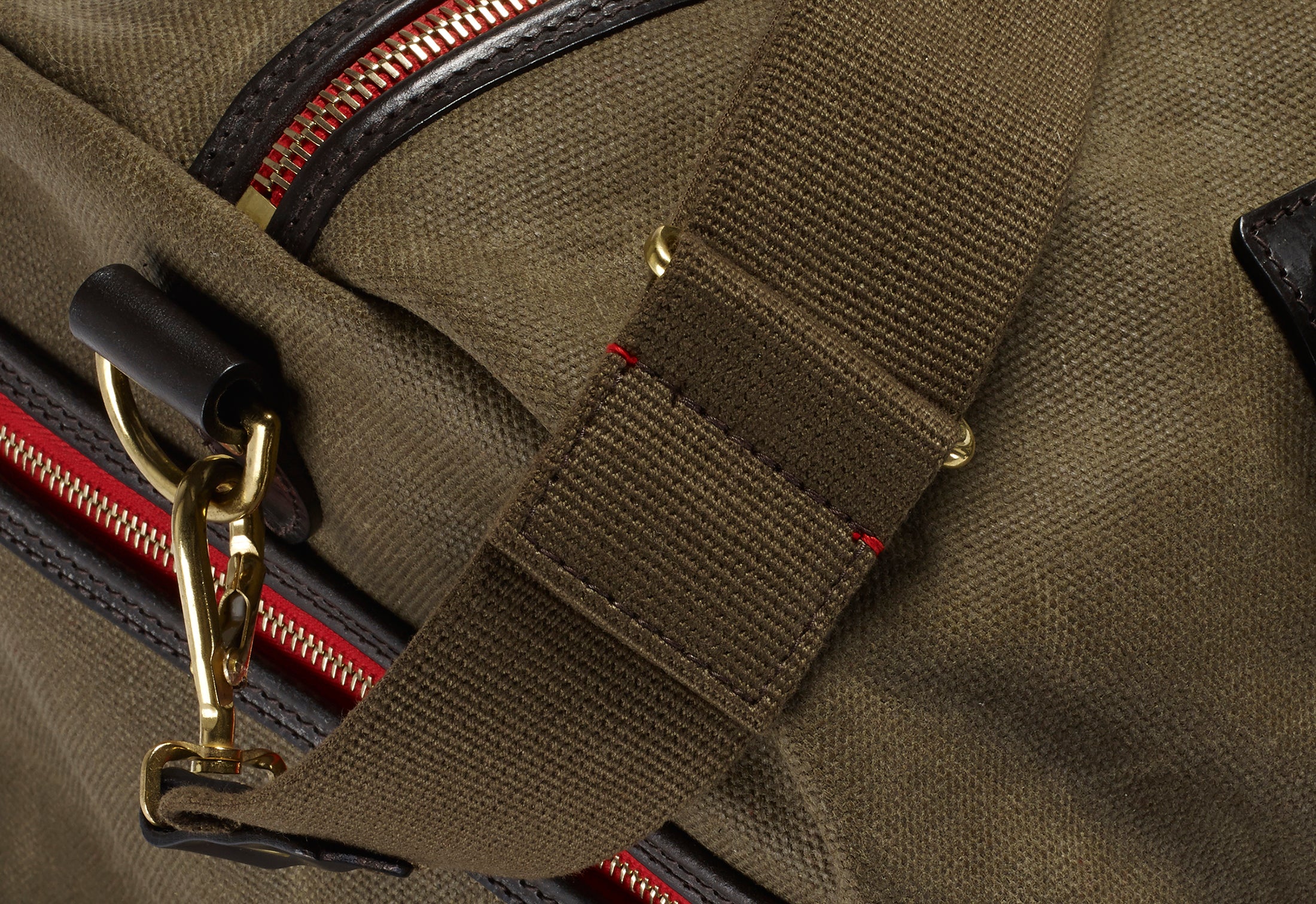 Vintage Canvas Duffle Holdall Medium Olive