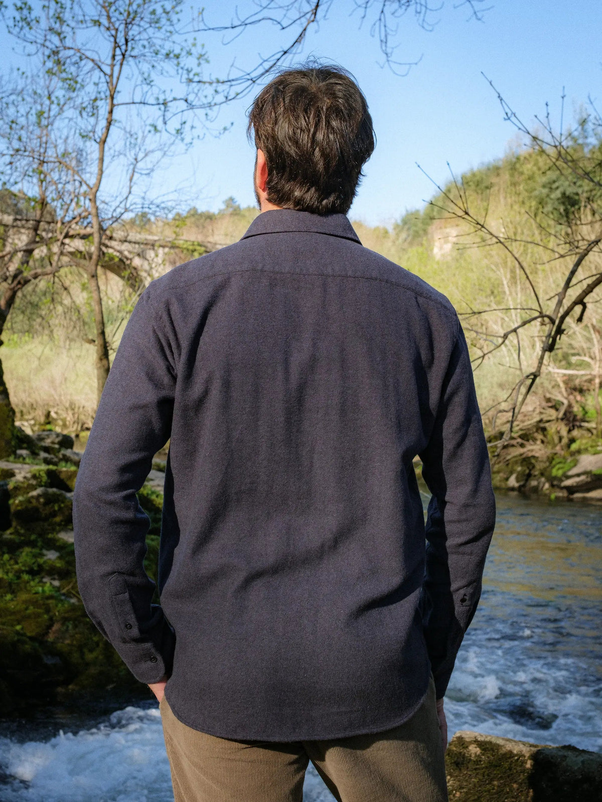 Flannel Shirt Gurin Marine