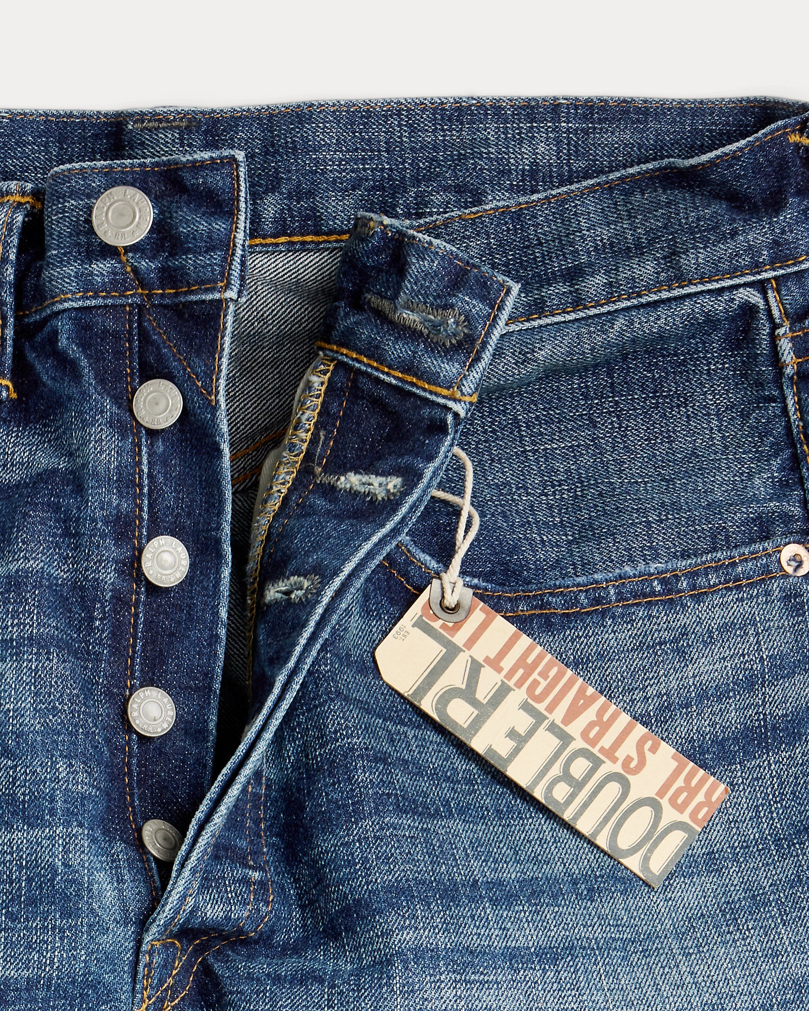 Straight Leg 5 Pocket Denim Blue