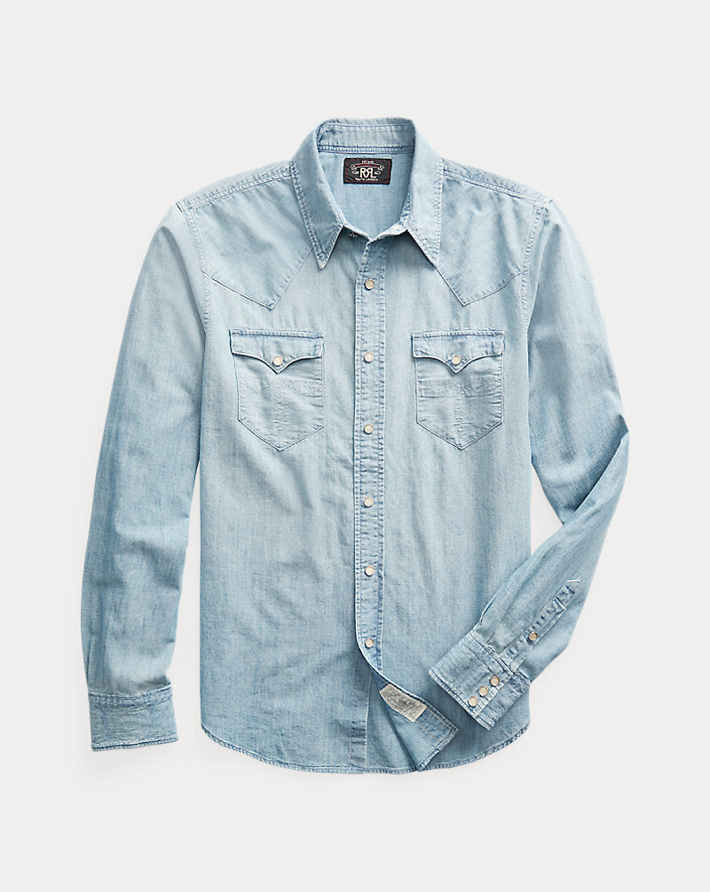 Buffalo WT Long Sleeve  Sport Shirt Chambray