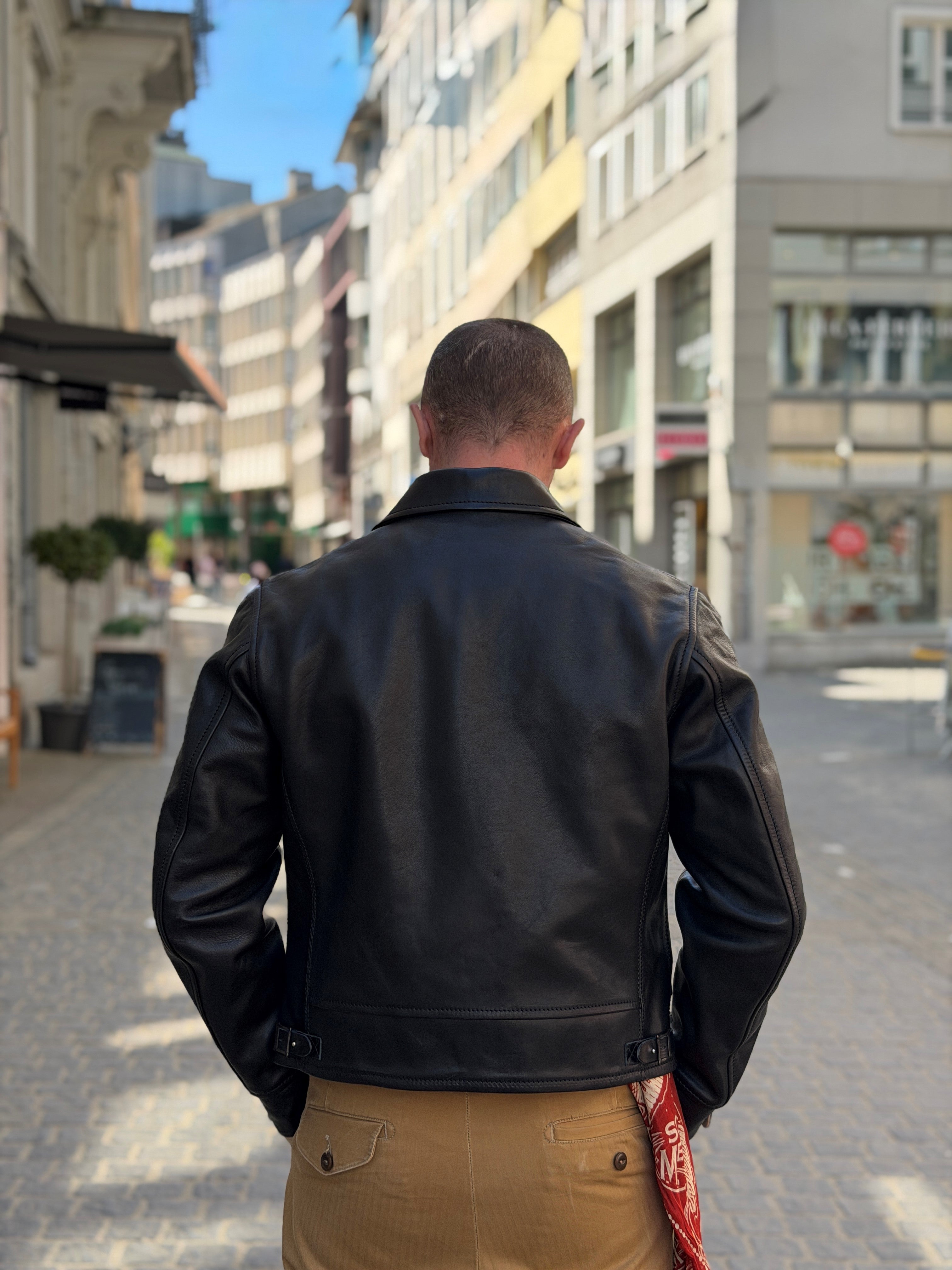 MTC-N127996 Pferdeleder Jacke Black