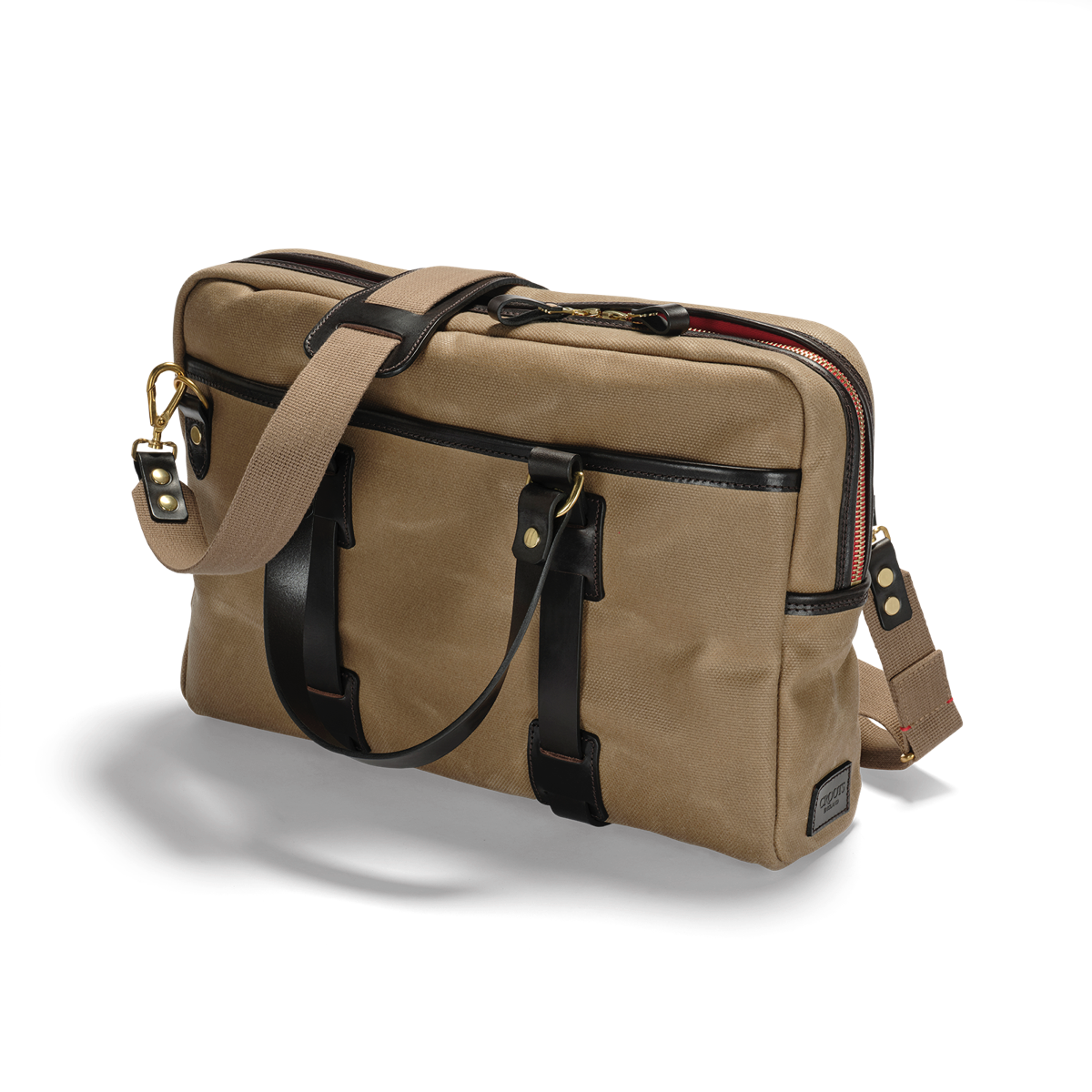 Vintage Canvas Laptop Bag - Sand