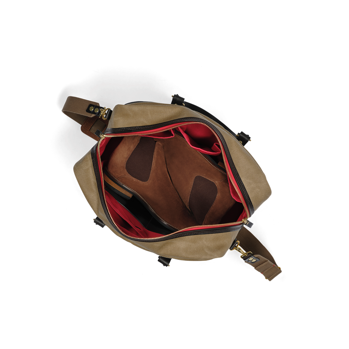 Vintage Waxed Canvas Traveler Bag - Sand