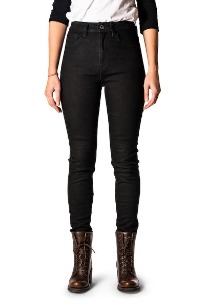 ROKKERTECH JEANS HIGH WAIST BLACK SKINNY 2414