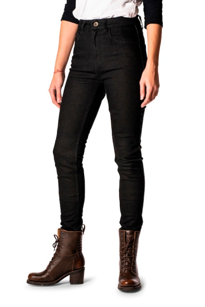 ROKKERTECH JEANS HIGH WAIST BLACK SKINNY 2414