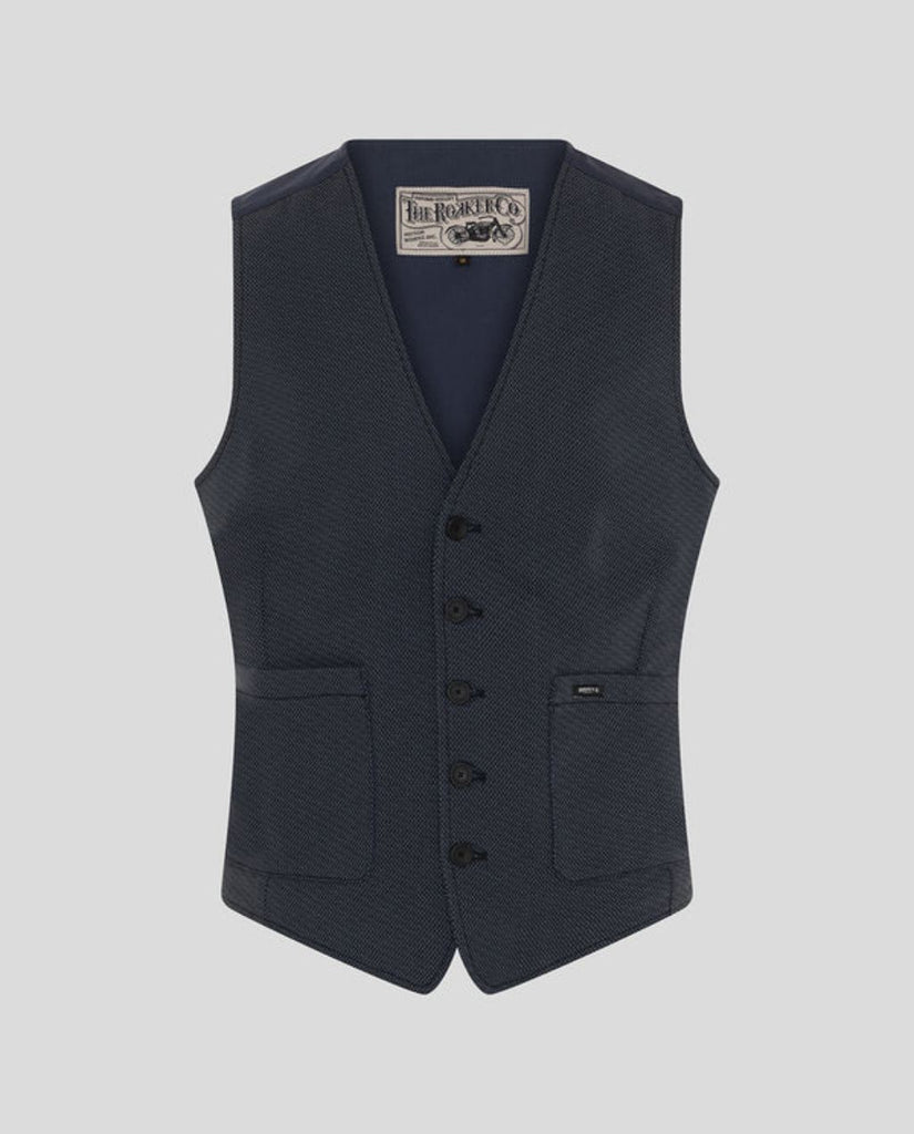TWEED VEST  blue