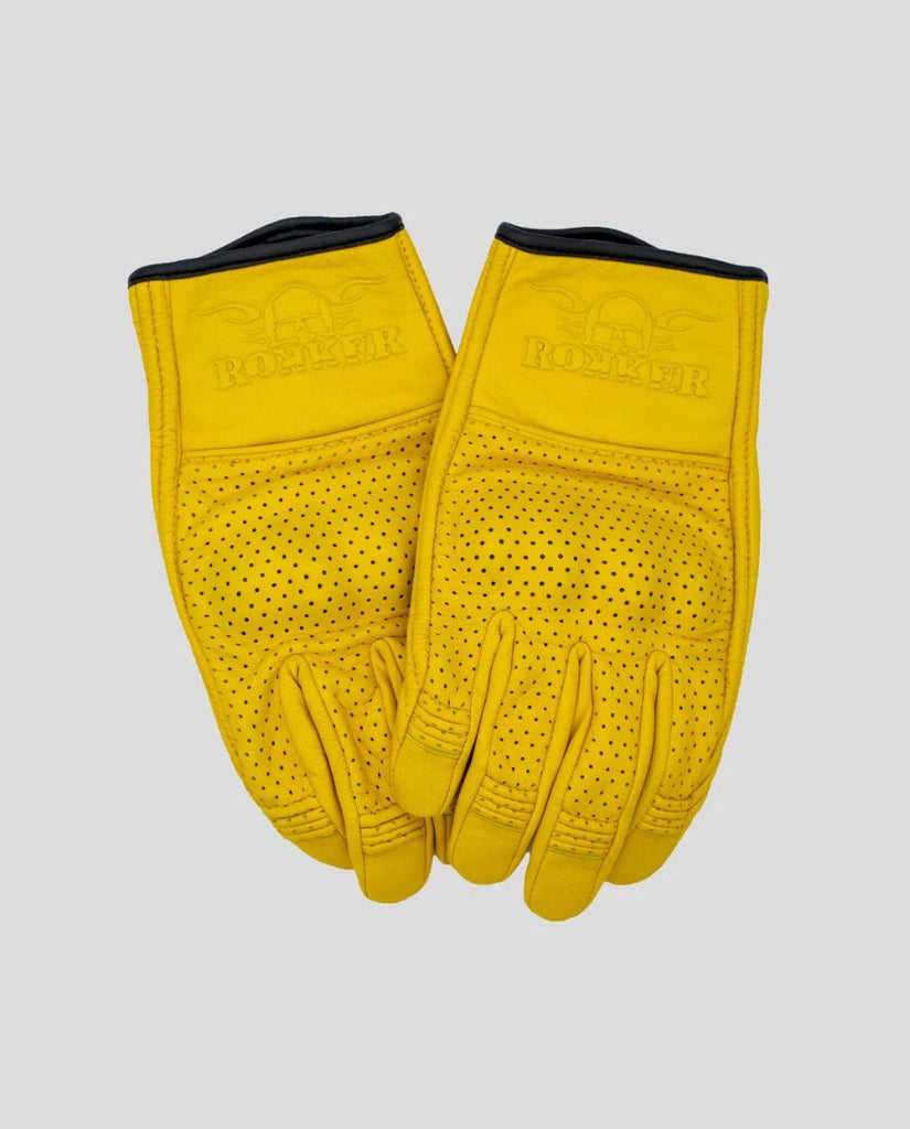 GLOVE TUCSON PERFORATED yellow