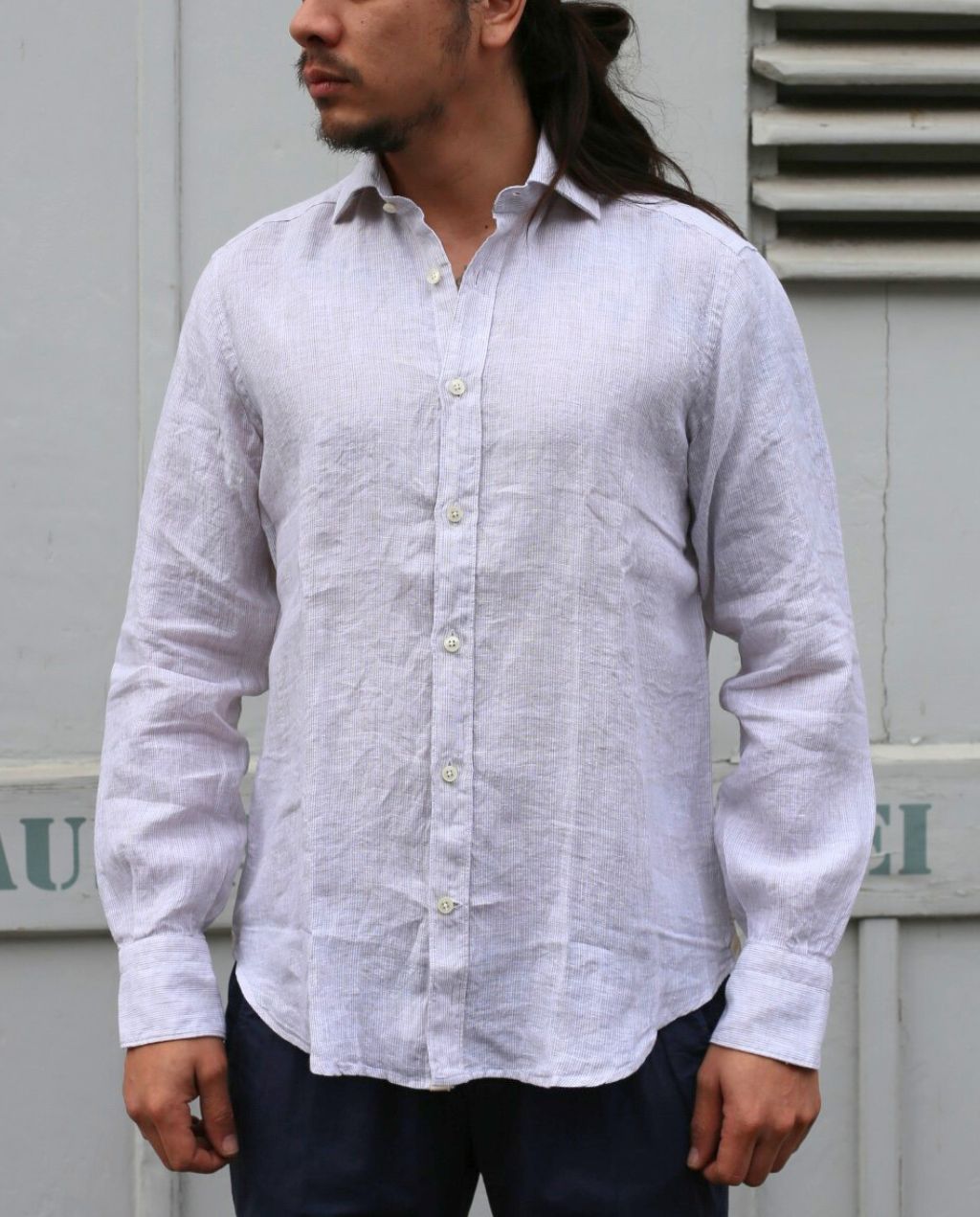 LINE SHIRT white stripe