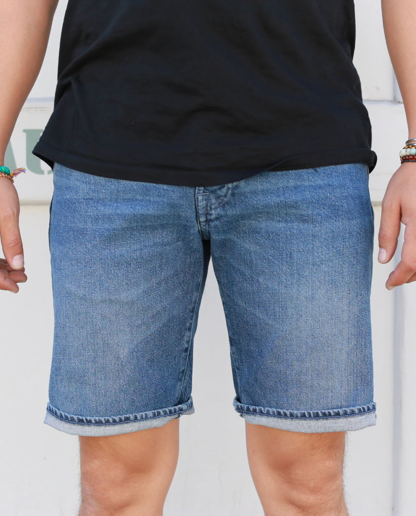 ED-55 PLATINUM BLUE COTTON DENIM 12.25oz midori wash