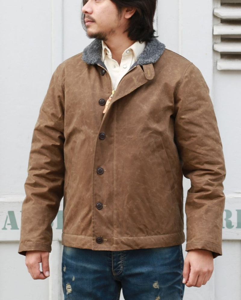 NEW DECK JACKET dark tan