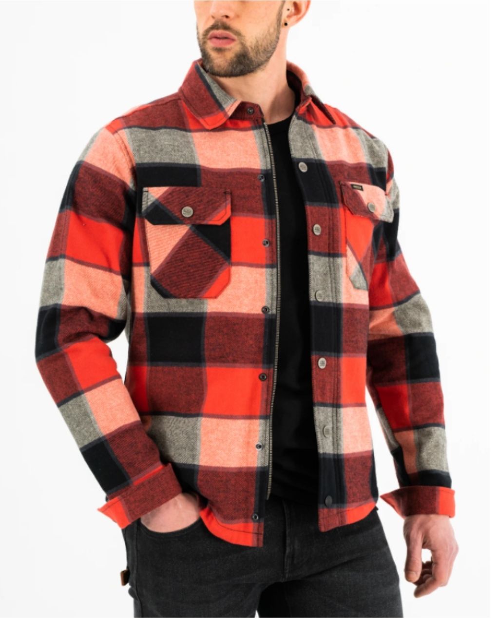 BOULDER RIDER SHIRT RED/BLK 54662