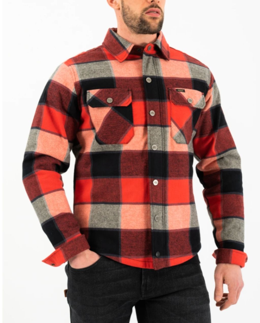 BOULDER RIDER SHIRT RED/BLK 54662