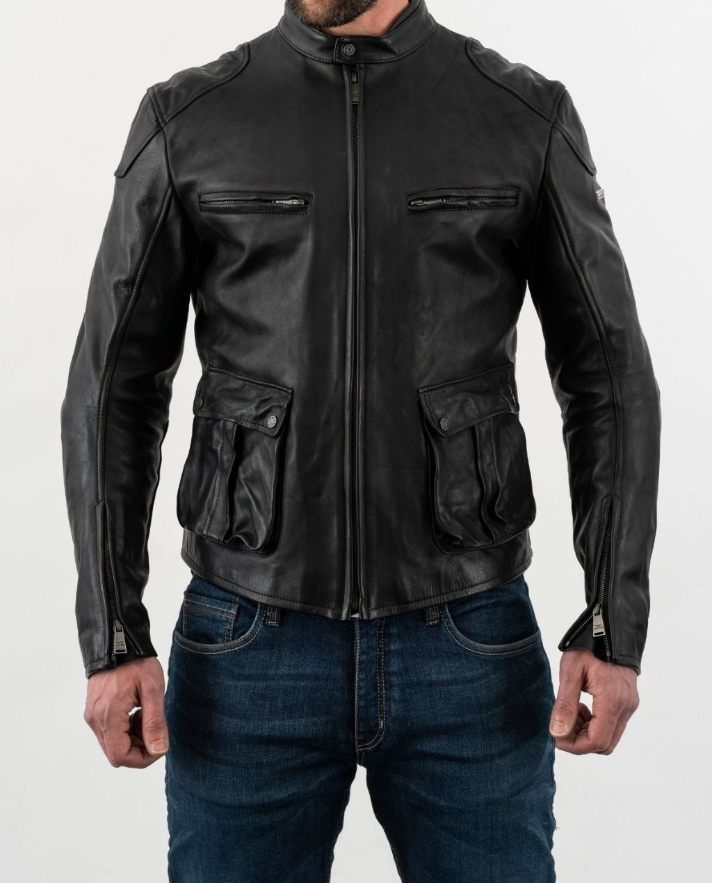 GOODWOOD LEATHER JACKET BLK