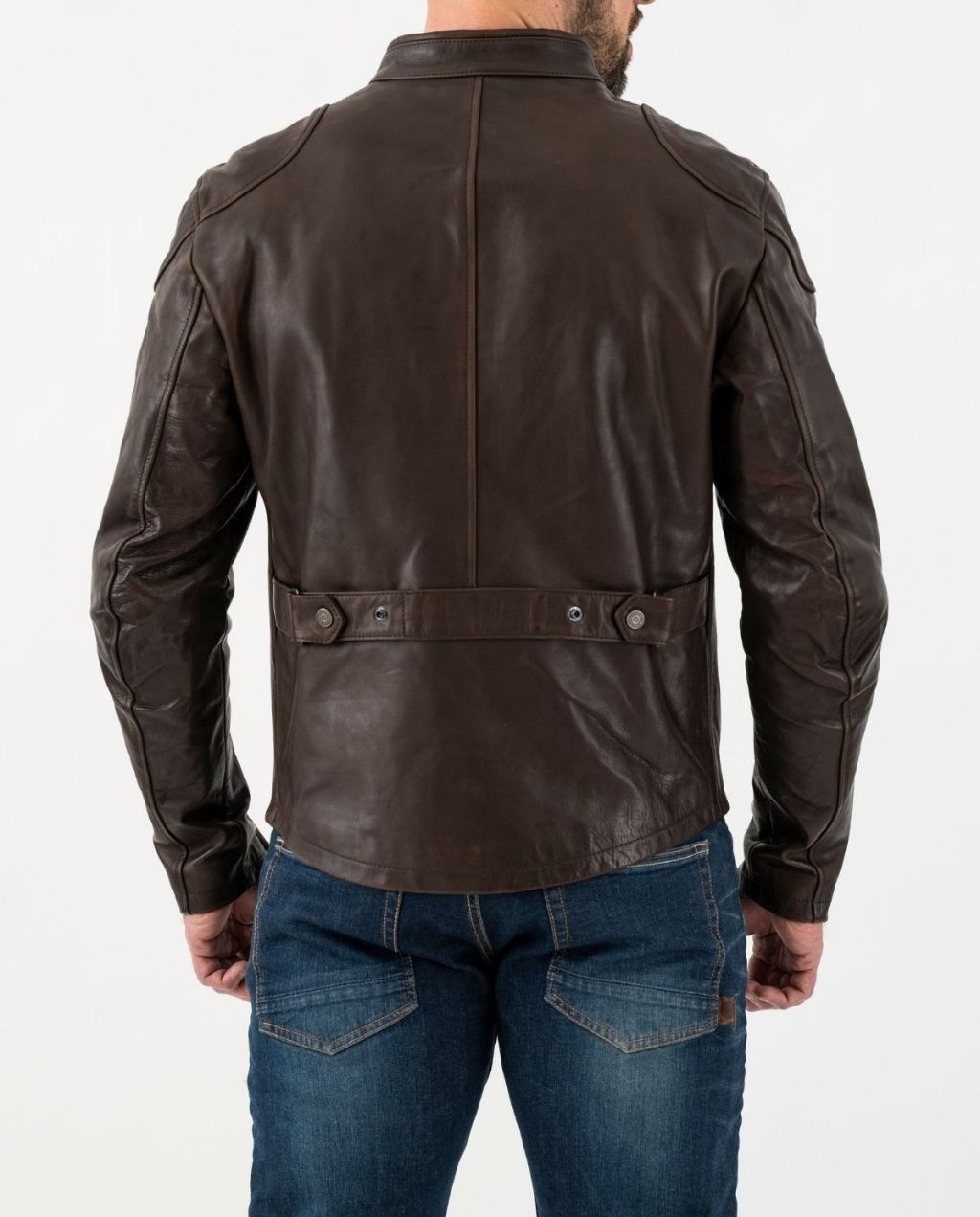 GOODWOOD LEATHER JACKET BROWN