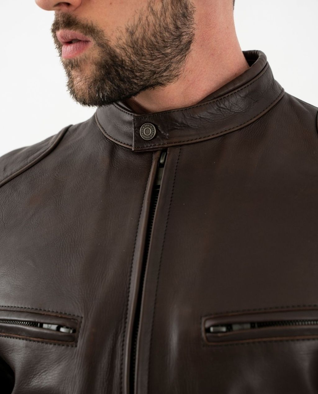 GOODWOOD LEATHER JACKET BROWN