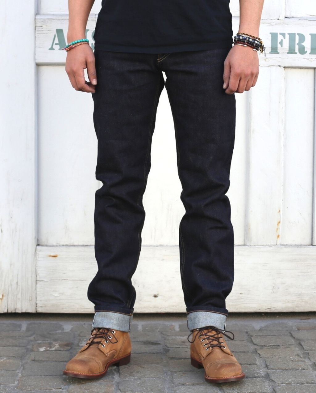 REDWOOD 18oz RAW slim tapered