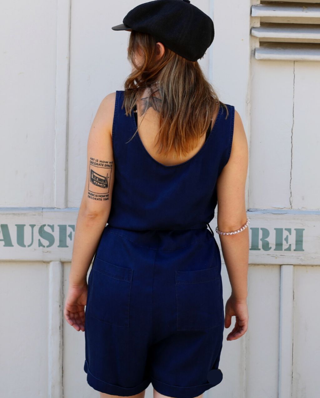LOUISE PLAYSUIT navy