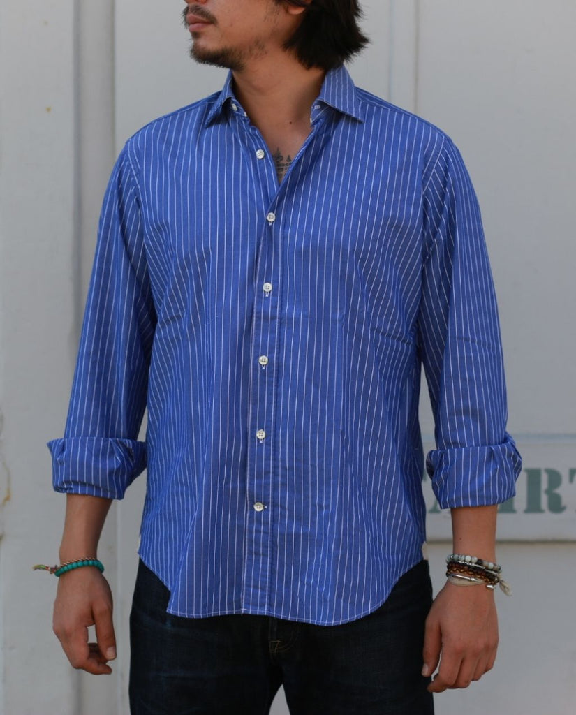 LIGHT BLUE SHIRT WITH STRIPES