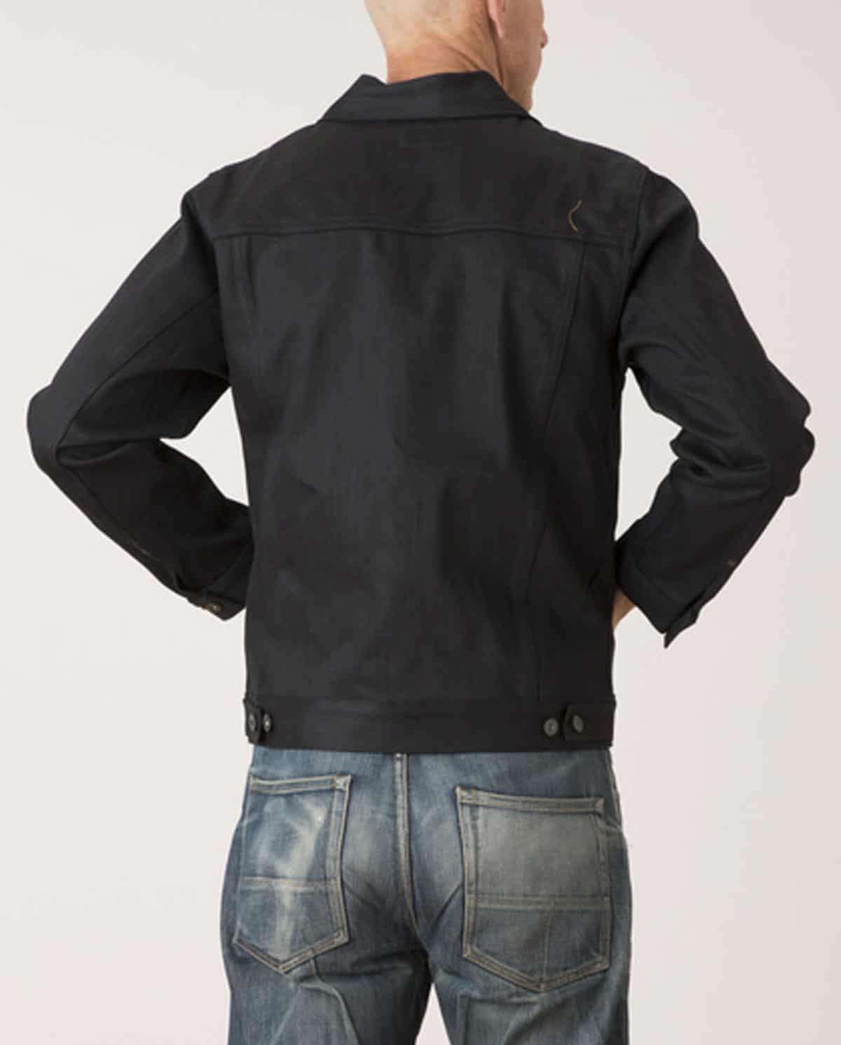 BLACK JEANS JACKET JAPANESE DENIM